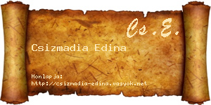 Csizmadia Edina névjegykártya